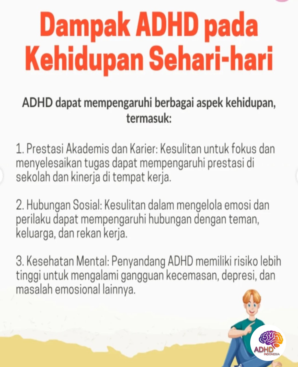 ADHD dan Hubungan Sosial Anak di Lingkungan Sekolah di Kabupaten Kepulauan Sangihe